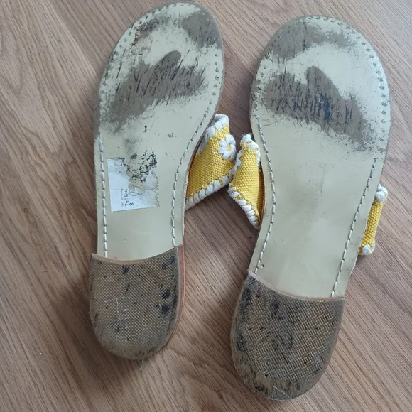 Jack Rogers Thong Sandals in Yellow - Picture 7 of 7